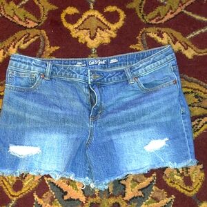 EUC Cat n Jack girls size XXL 18 plus jean shorts